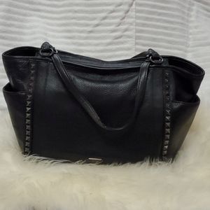 Large Coach Black leather purse